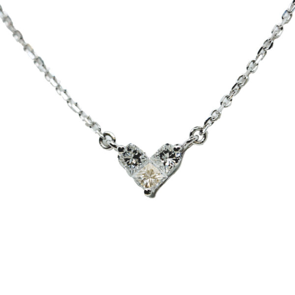 K18WG ダイヤモンド ネックレス