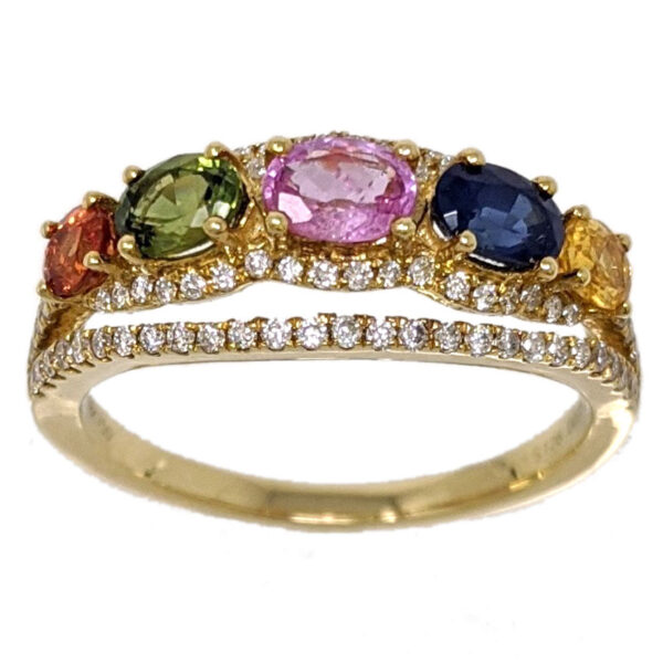 K18YG サファイア リング