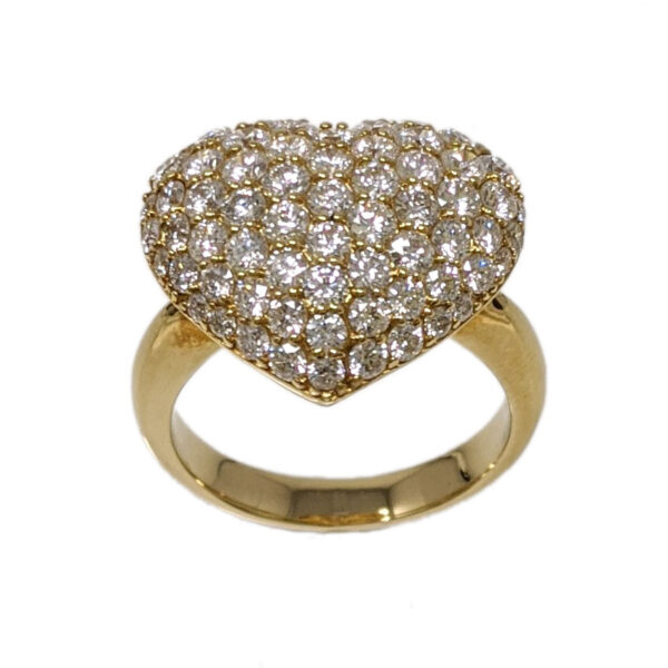 K18YG ダイヤモンド リング