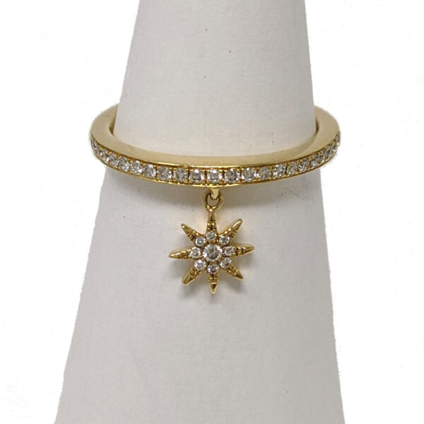 K18YG ダイヤモンド リング