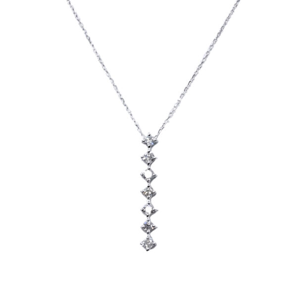 K18WG ダイヤモンド ネックレス