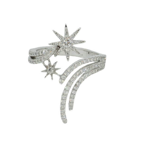 K18WG ダイヤモンド リング