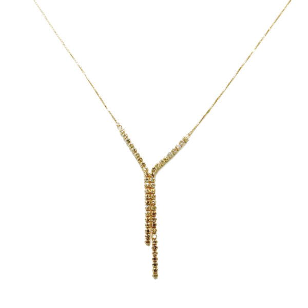 K18YG ダイヤモンド ネックレス