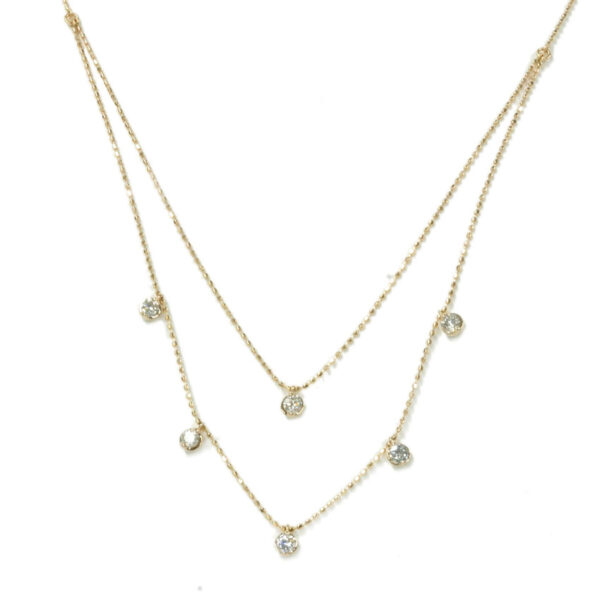 K18PG ダイヤモンド ネックレス